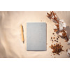 Notizbuch ca.A5 50Blatt 100 g/m&sup2; kariert hellgrau   vegan Softcover SIGEL RU100 Produktbild Produktabbildung aufbereitet 3 S