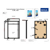 Bilderrahmen 40x60 cm aluminium/silber transparent MAUL 19460 05 Produktbild Produktdatenblatt 2 S