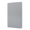 Notizbuch ca.A5 50Blatt 100 g/m&sup2; kariert hellgrau   vegan Softcover SIGEL RU100 Produktbild