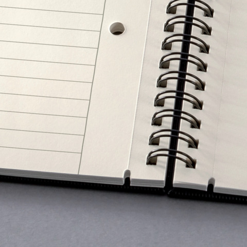 Collegeblock ca. A5 liniert schwarz   ohne Register Hardcover SIGEL CO823 Produktbild Detaildarstellung 2 XL