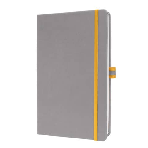 Notizbuch ca. A5 88Blatt 80 g/m&sup2; liniert hellgrau   linescape Hardcover SIGEL LS101 Produktbild