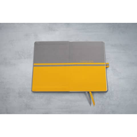 Notizbuch ca. A5 88Blatt 80 g/m&sup2; liniert hellgrau   linescape Hardcover SIGEL LS101 Produktbild Detaildarstellung 6 XL