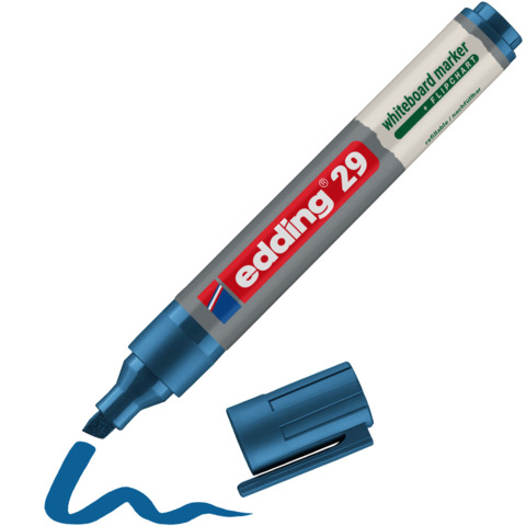 Whiteboardmarker EcoLine 1,5-5mm blau   Keilspitze EDDING 29-003 Produktbild Produktabbildung aufbereitet XL