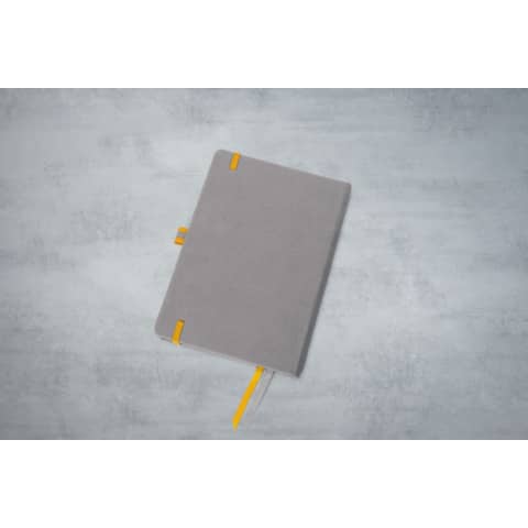 Notizbuch ca. A5 88Blatt 80 g/m&sup2; liniert hellgrau   linescape Hardcover SIGEL LS101 Produktbild Detaildarstellung 3 XL