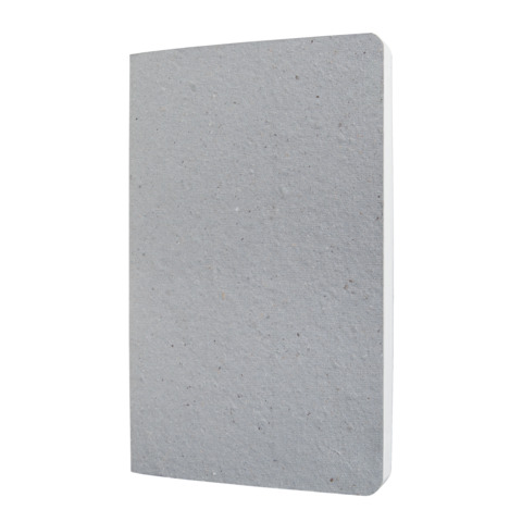 Notizbuch ca.A5 50Blatt 100 g/m&sup2; kariert hellgrau   vegan Softcover SIGEL RU100 Produktbild