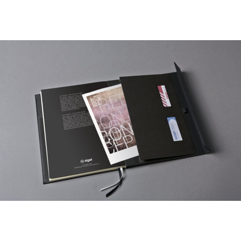 Notizbuch ca.A4 Conceptum kariert schwarz   Magnet Hardcover SIGEL CO151 Produktbild Detaildarstellung 4 XL
