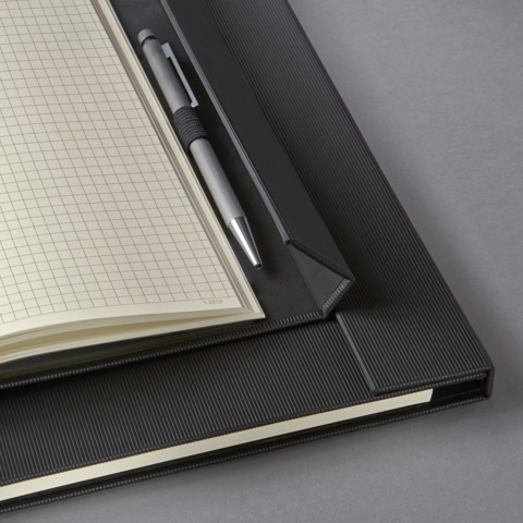 Notizbuch ca.A4 Conceptum kariert schwarz   Magnet Hardcover SIGEL CO151 Produktbild Detaildarstellung 7 XL